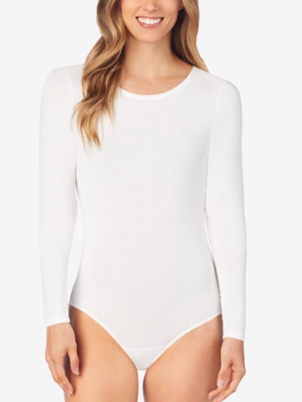 Cuddl Duds Softwear with Stretch Long Sleeve Bodysuit, Created for Macy's - Ivor